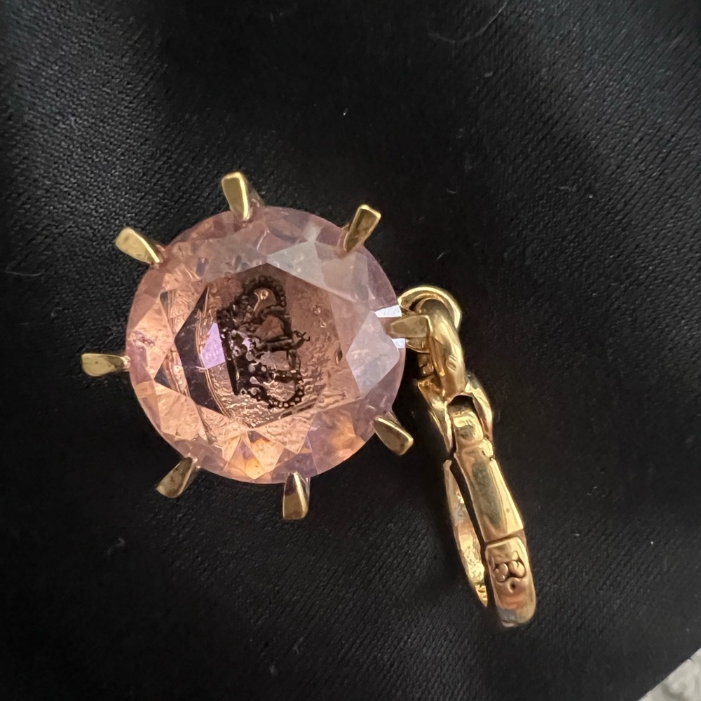 Juicy Couture Pink Solitaire Stone Charm